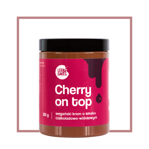 Cherry on top wegański krem o smaku czekoladowo-wiśniowym